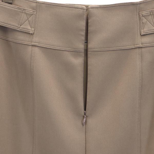 BURBERRY バーバリー 日本製 三陽商会 ミニ丈 タイトスカート 38 モカ バックジップ レディース