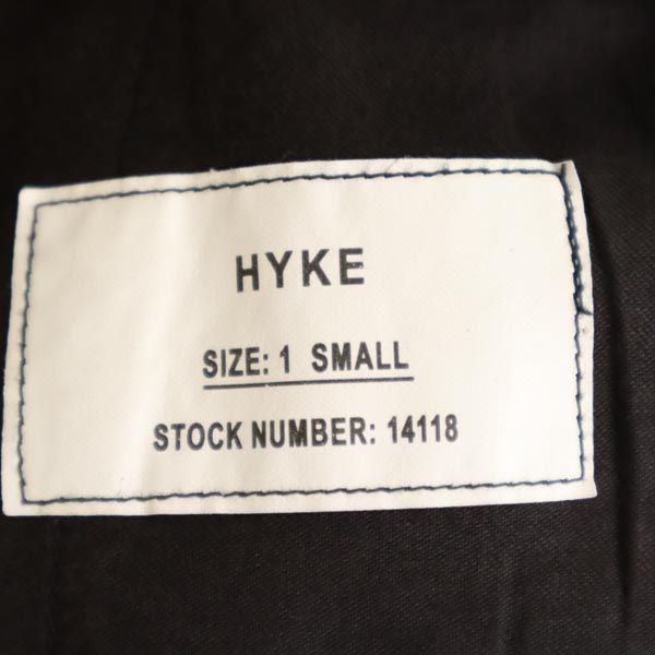 HYKE ハイク リネンブレンド ロング丈 タイトスカート 1 ブラック レディース