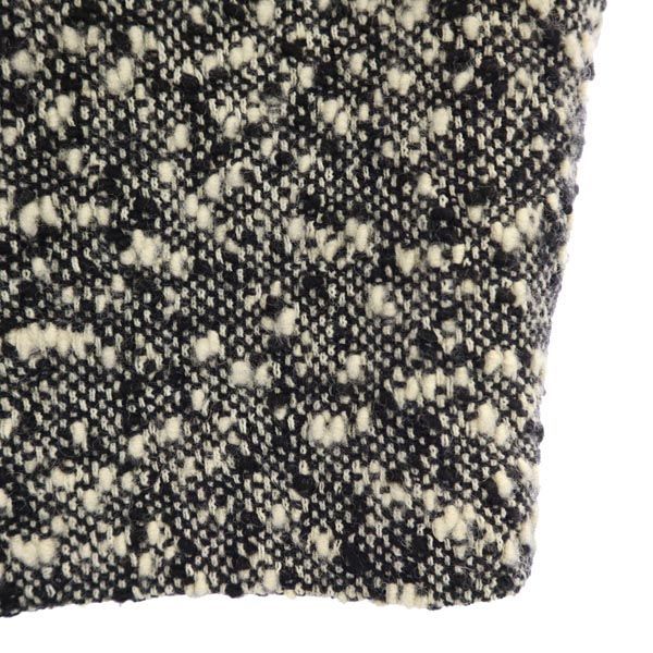 Salvatore Ferragamo サルヴァトーレフェラガモ イタリア製 ミディ丈 ウールブレンド スカート 42 ブラック系 レディース