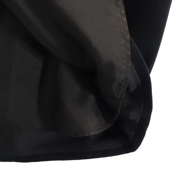 Christian Dior クリスチャンディオール ウール100% ミディ丈 タイトスカート 11 ブラック系 バックジップ レディース