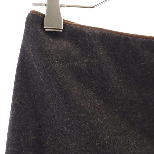 RALPH LAUREN ラルフローレン USA製 ウールブレンド ロング丈 タイトスカート 4 ブラック系 バックジップ レディース