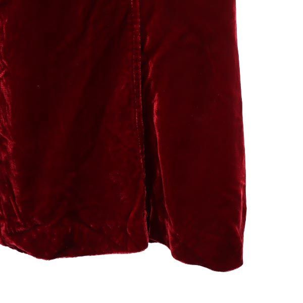 DOLCE&GABBANA ドルチェアンドガッバーナ ミニ丈 ベロア調 スカート 40 レッド系 D&G レディース