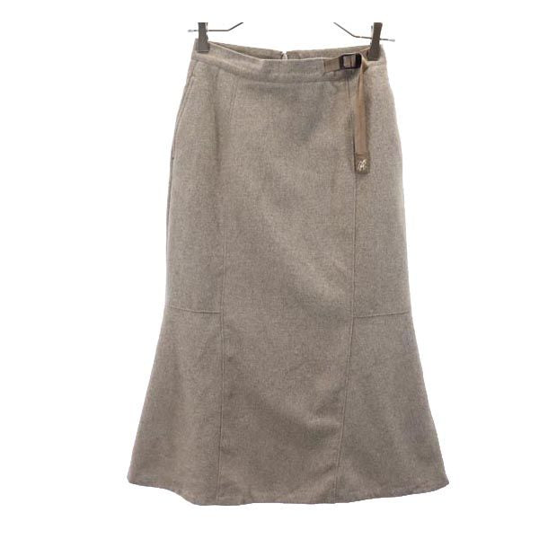 Gramicci グラミチ × ビーミング バイ ビームス コラボ ウール混 ミディ丈 クライミング スカート S ブラウン系 B:MING BY BEAMS レディース