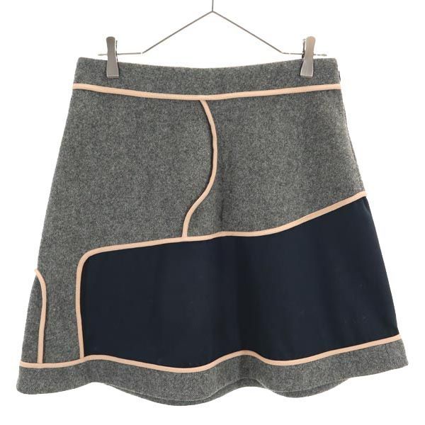 MARNI マルニ イタリア製 ウールブレンド ミニスカート 40 グレー レディース