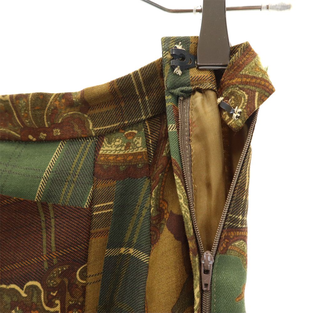 Burberrys バーバリーズ 90s オールド 総柄 ミディスカート 11AR ブラウン系 レディース