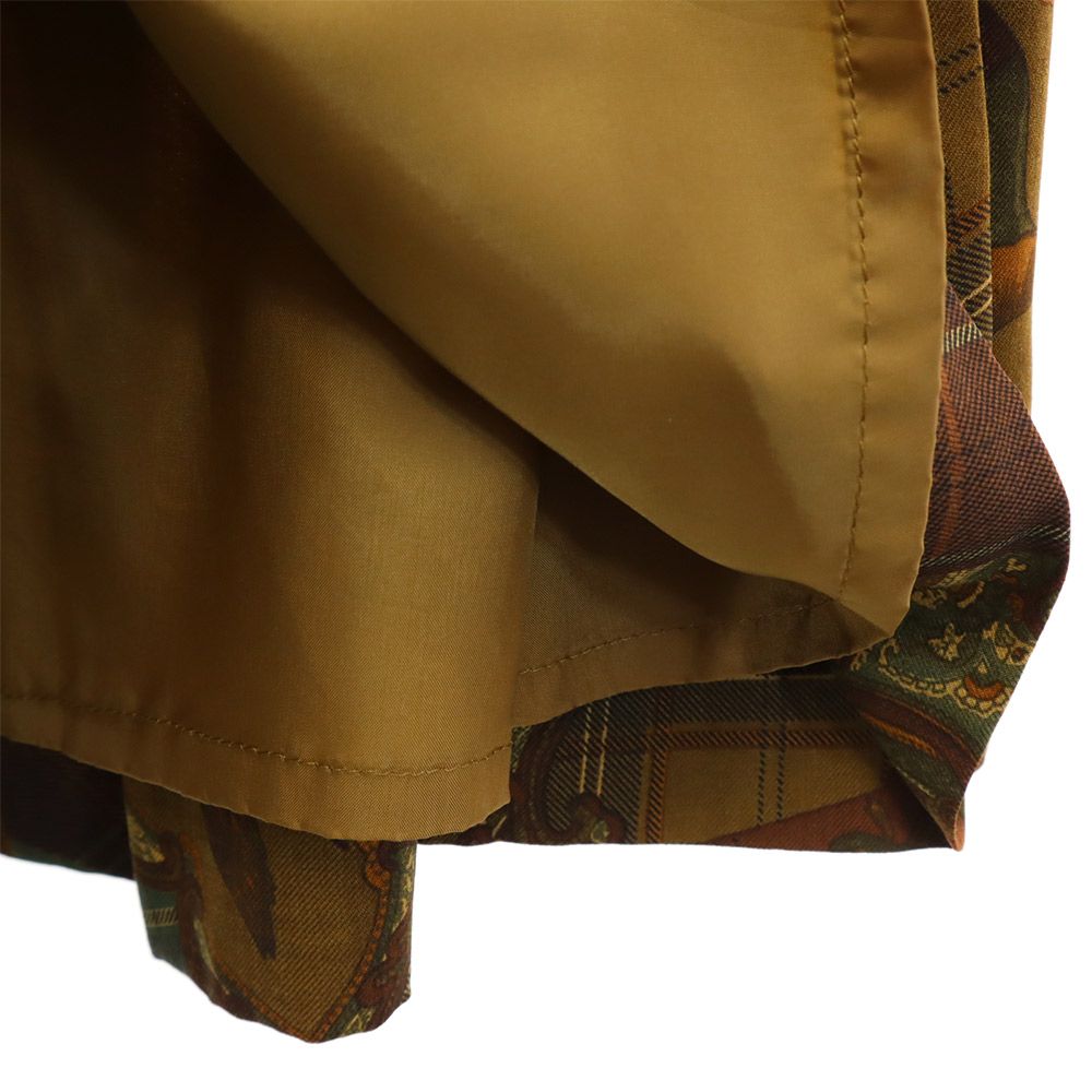 Burberrys バーバリーズ 90s オールド 総柄 ミディスカート 11AR ブラウン系 レディース