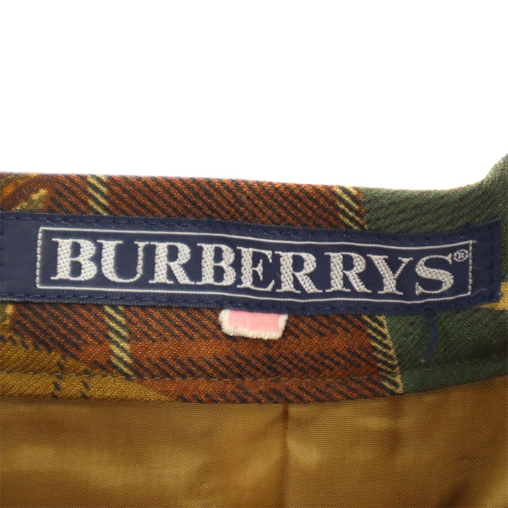 Burberrys バーバリーズ 90s オールド 総柄 ミディスカート 11AR ブラウン系 レディース