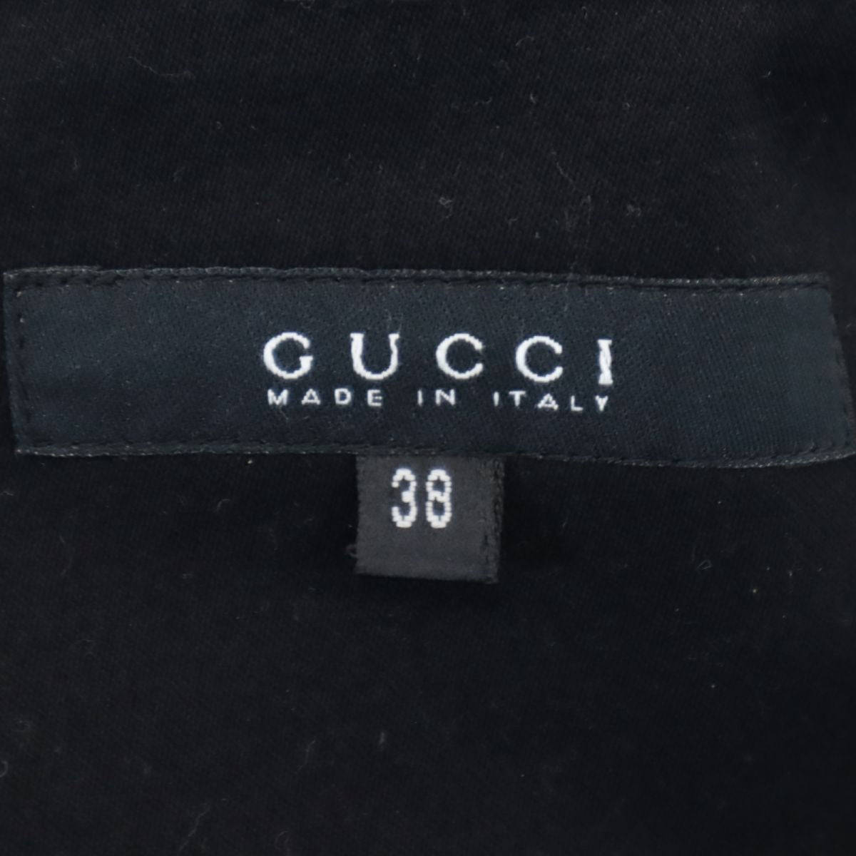 GUCCI グッチ イタリア製 ミディ丈 スカート 38 黒 ストレッチ レディース