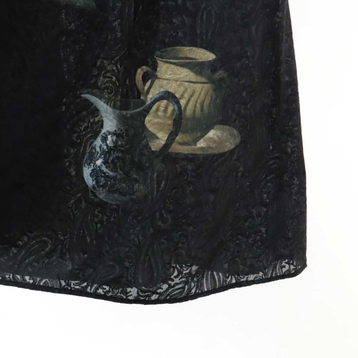 アメリ ロング丈 フレアスカート S 黒系 AMERI UNDRESSED レディース