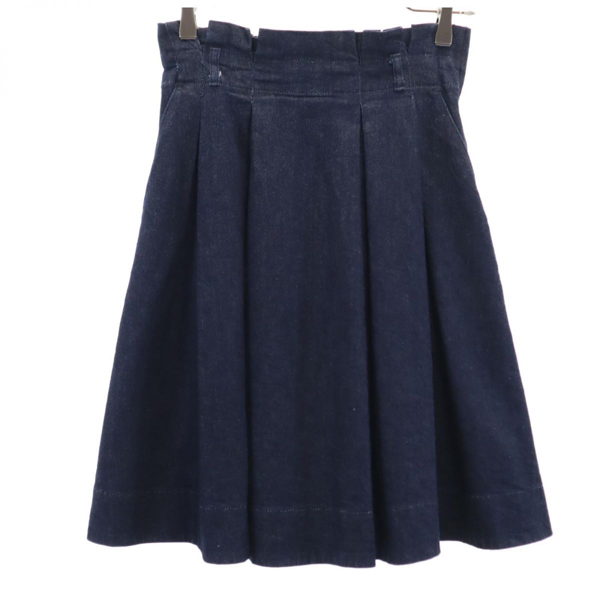 BLUE LABEL CRESTBRIDGE ブルーレーベルクレストブリッジ 三陽商会 ミディ丈 デニムスカート 40 ネイビー レディース