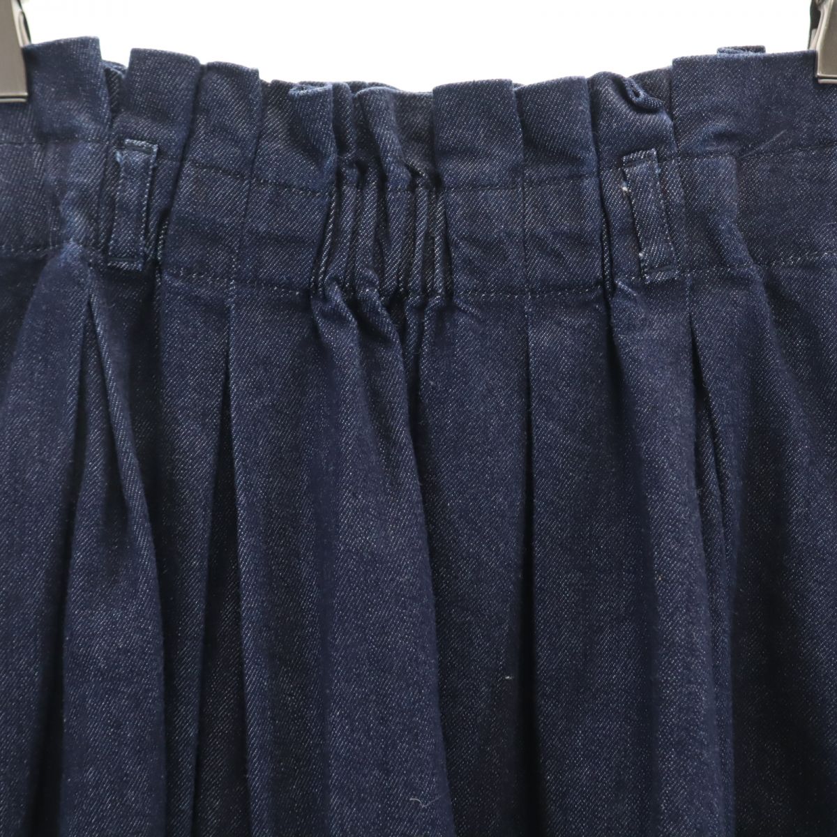 BLUE LABEL CRESTBRIDGE ブルーレーベルクレストブリッジ 三陽商会 ミディ丈 デニムスカート 40 ネイビー レディース