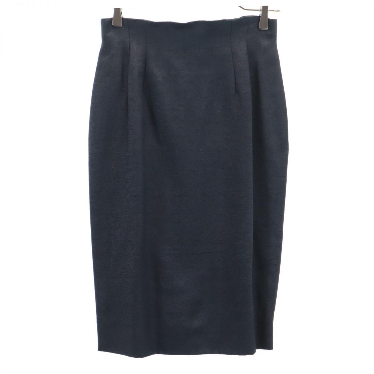 Christian Dior クリスチャンディオール シルク100% ミディ丈 タイトスカート 9 ブラック系 レディース