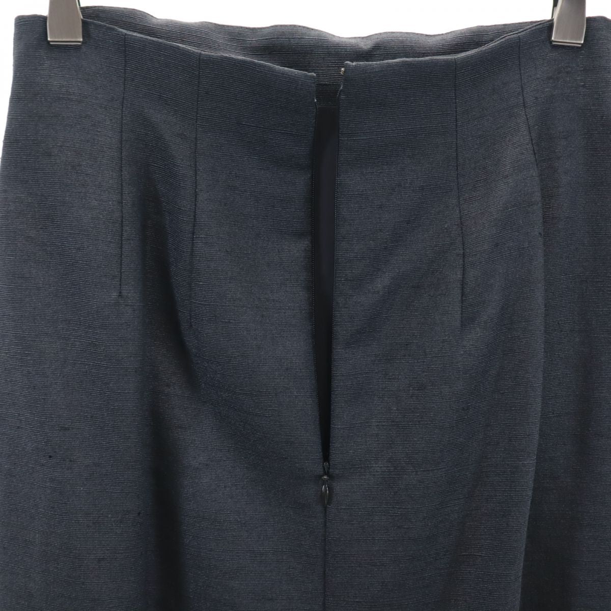 Christian Dior クリスチャンディオール シルク100% ミディ丈 タイトスカート 9 ブラック系 レディース