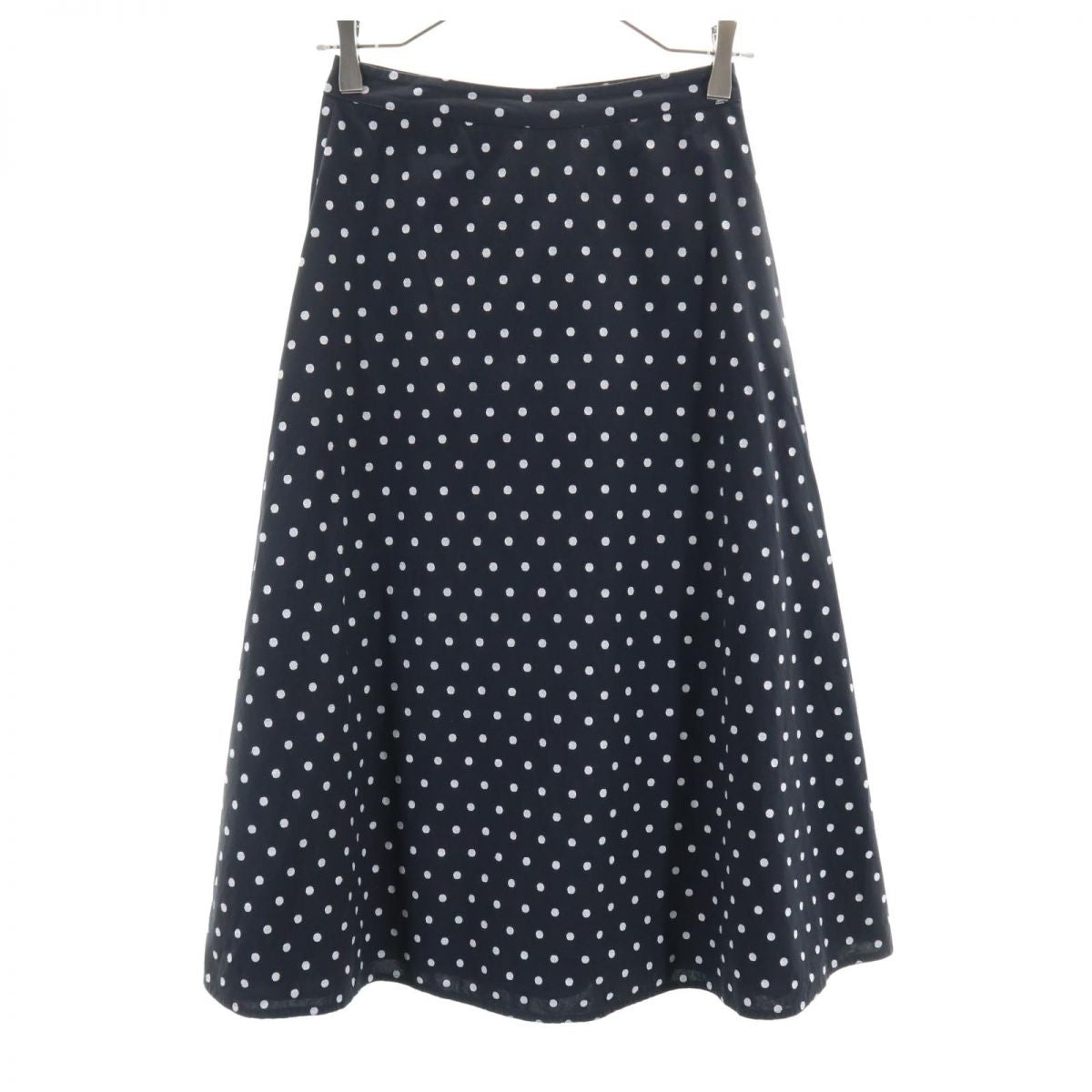 Kate Spade ケイトスペード ドット柄 ロング丈 フレアスカート 0 黒系 レディース