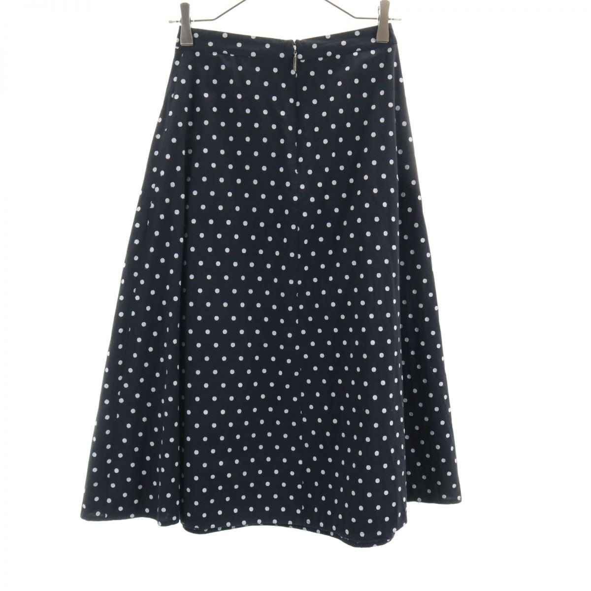 Kate Spade ケイトスペード ドット柄 ロング丈 フレアスカート 0 黒系 レディース