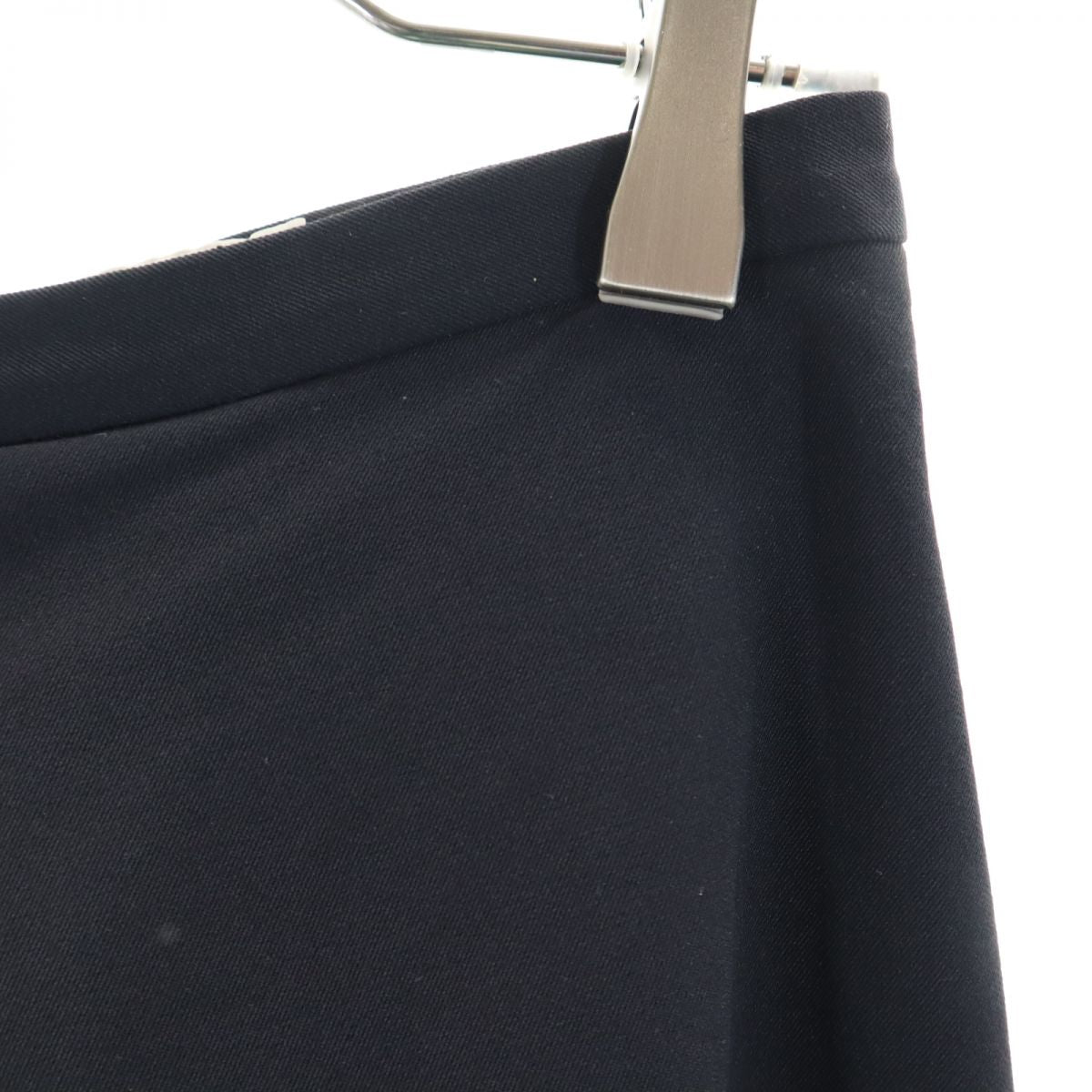 JIL SANDER ジルサンダー イタリア製 ミディ丈 タック スカート 32 黒系 レディース