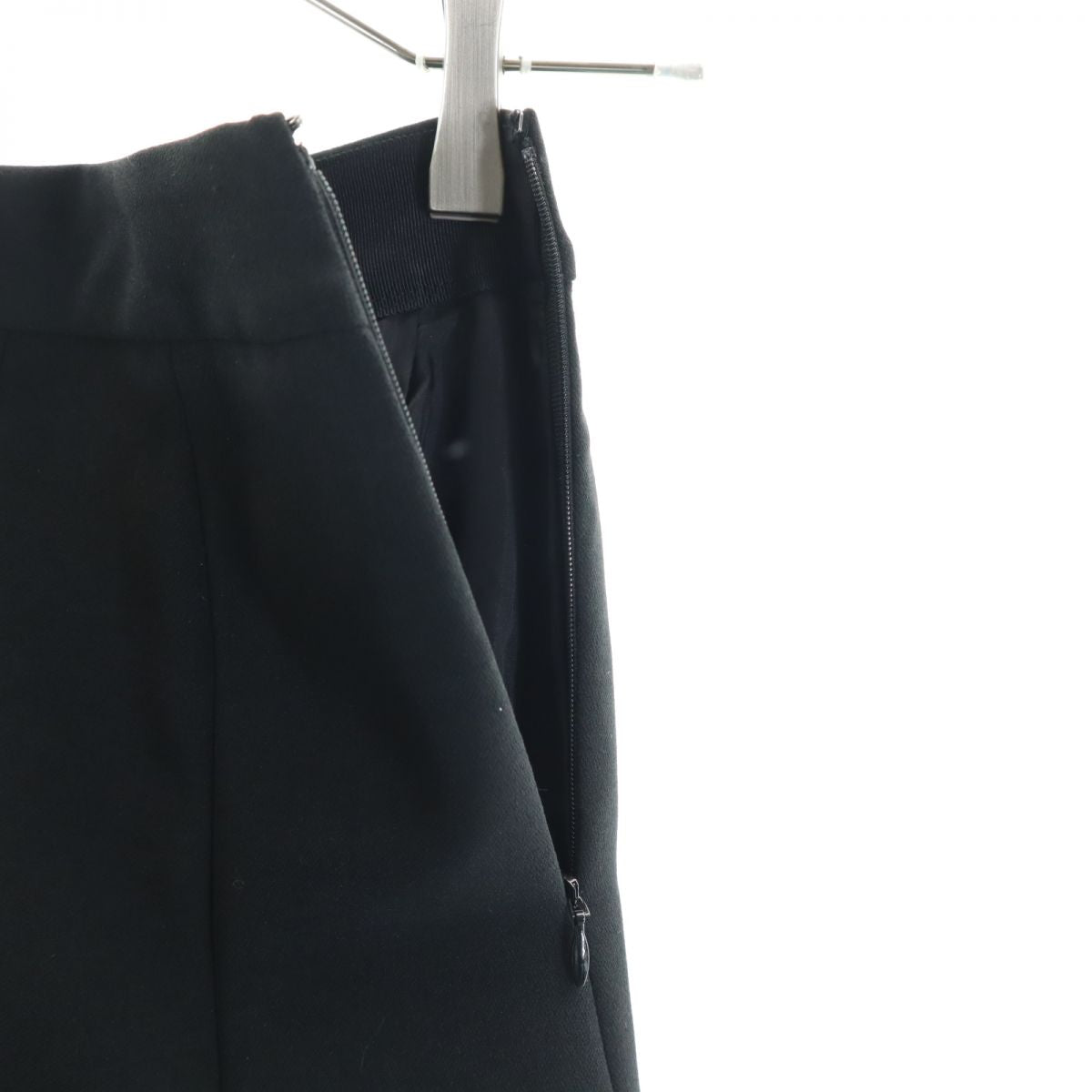 LANVIN ランバン 日本製 ミディ丈 フレアスカート 36 黒 レディース