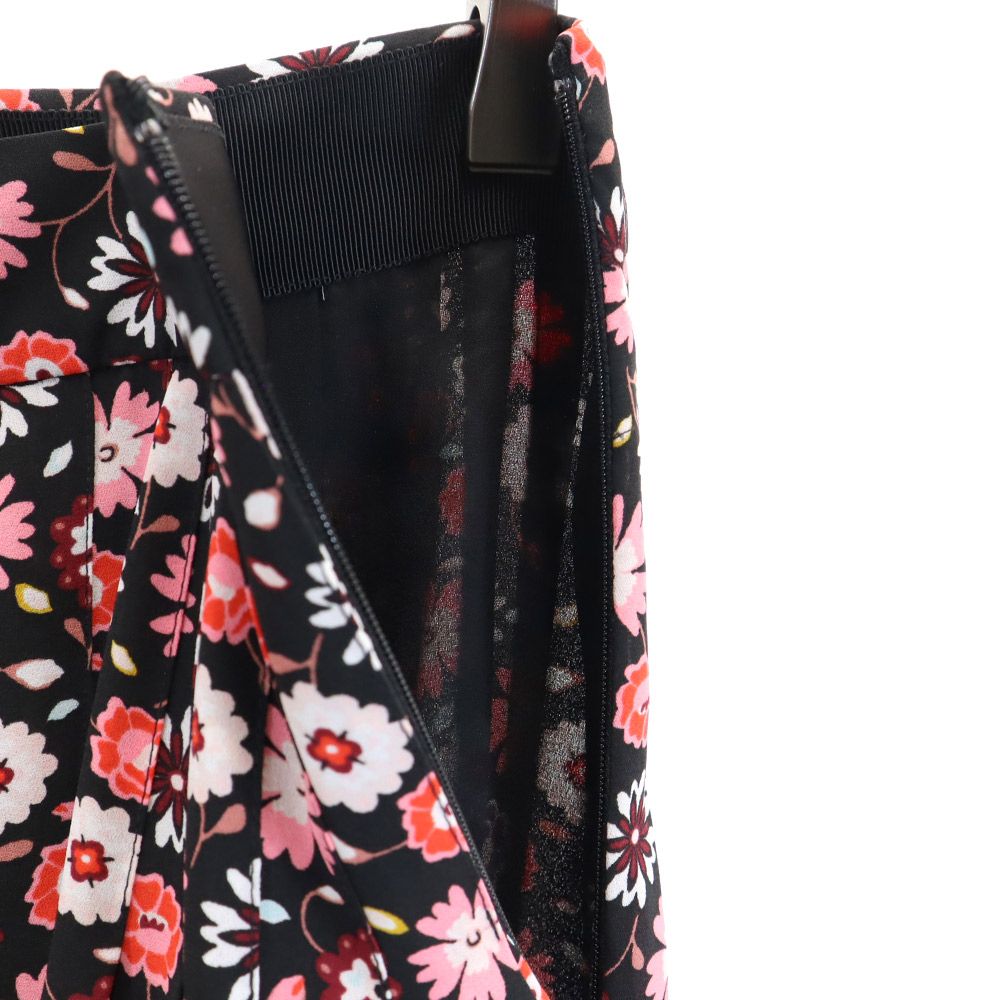 Kate Spade ケイトスペード 花柄 ミニ丈 フレアスカート 0 ブラック NEW YORK レディース