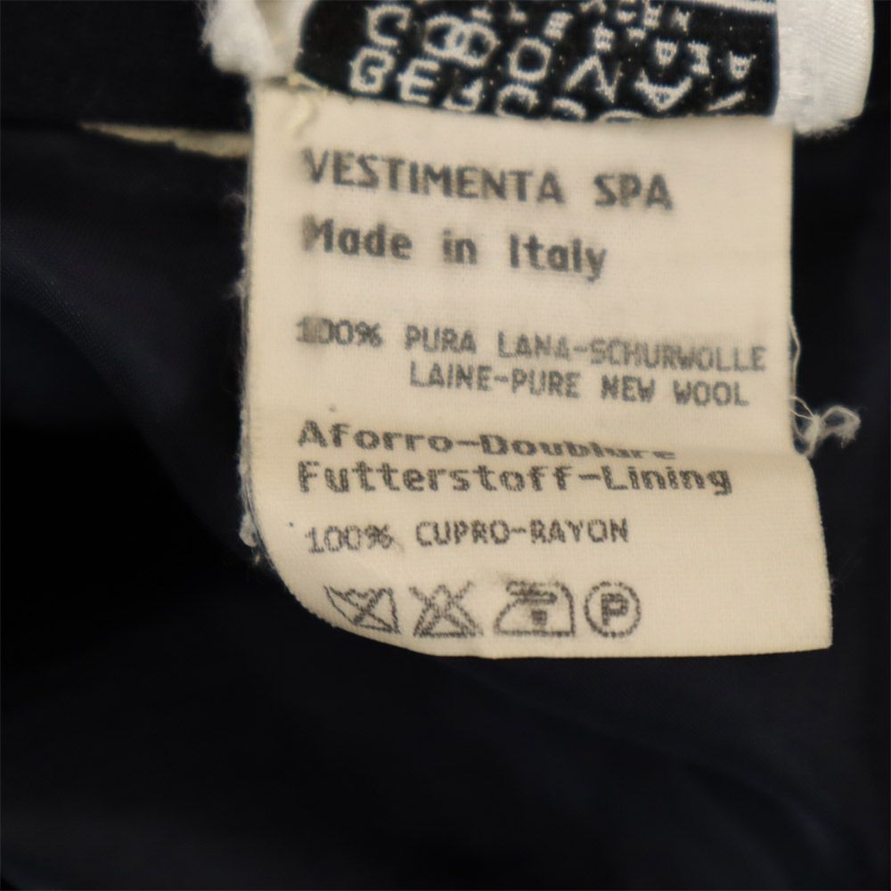 GIORGIO ARMANI ジョルジオアルマーニ 90s イタリア製 ウール オールド ミディ丈 フレアスカート 40 ネイビー レディース