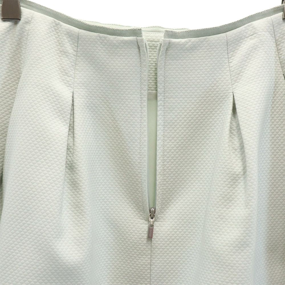 FOXEY フォクシー 日本製 ミディ丈 台形 スカート 38 緑系 レディース