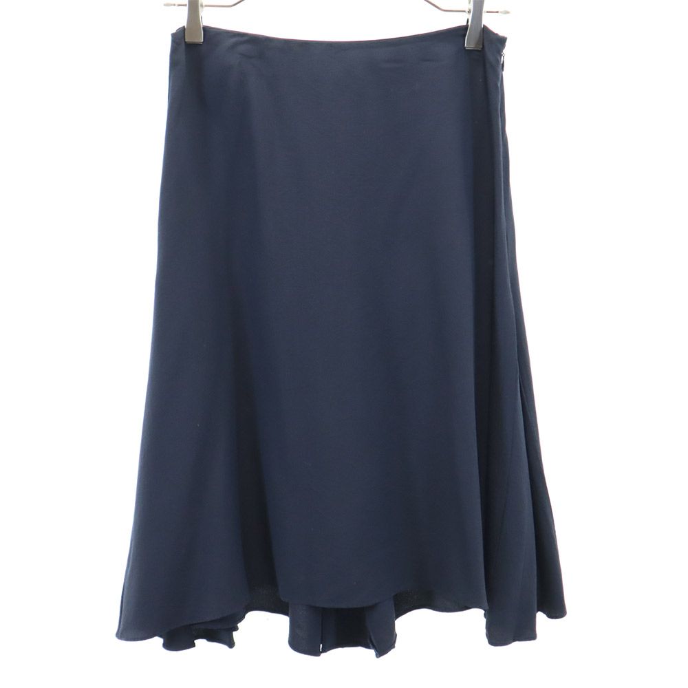 MARNI マルニ イタリア製 ミディ丈 フレアスカート 38 ネイビー レディース
