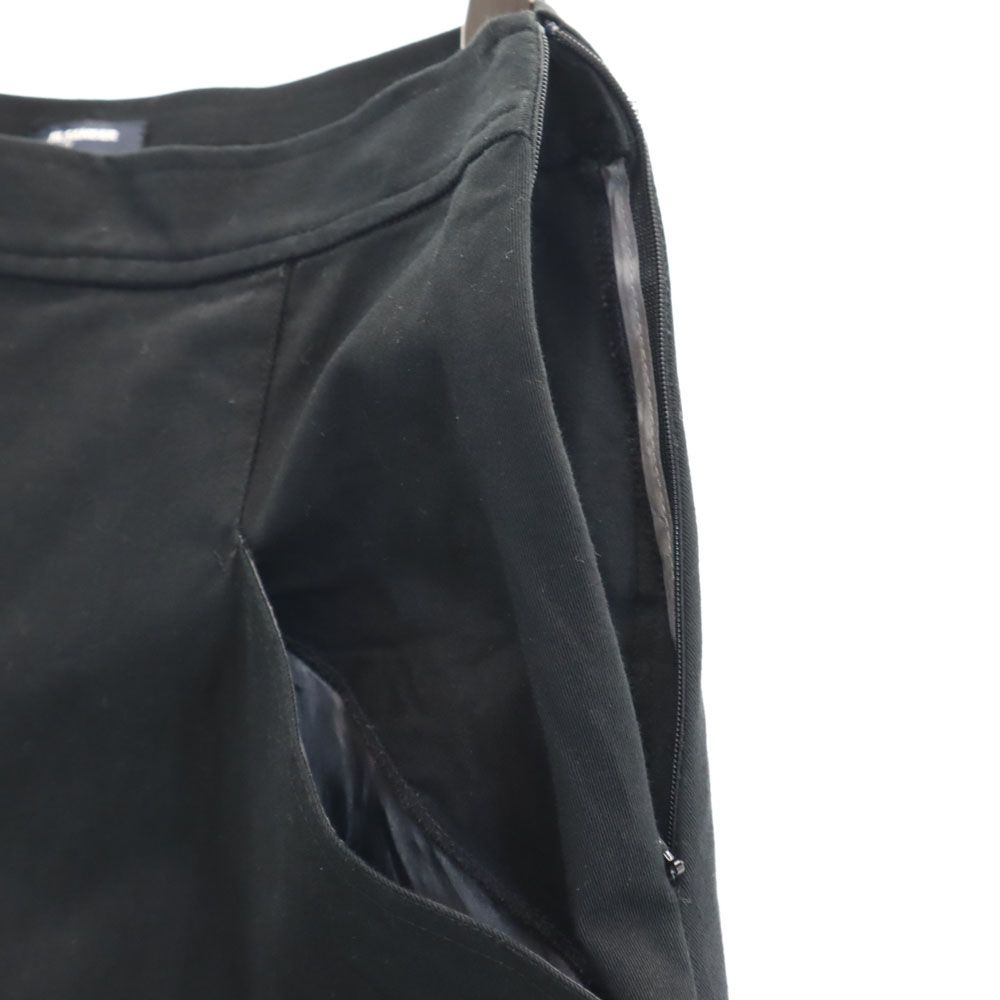 JIL SANDER ジルサンダー イタリア製 ミモレ丈 ストレッチ スカート 32 ブラック NAVY レディース