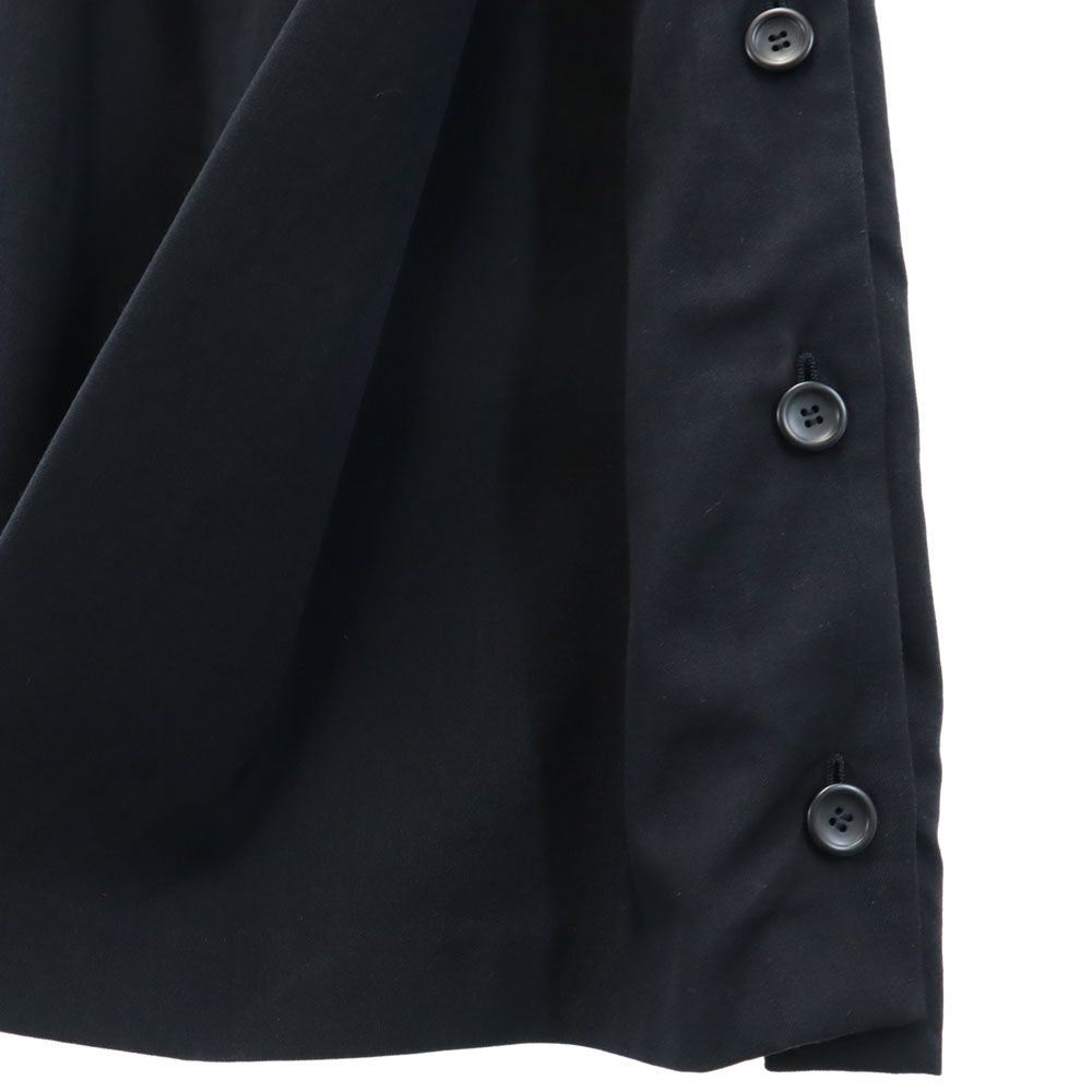 Y's ワイズ 80s 日本製 サイドボタン ロングスカート ブラック ヨウジヤマモト レディース