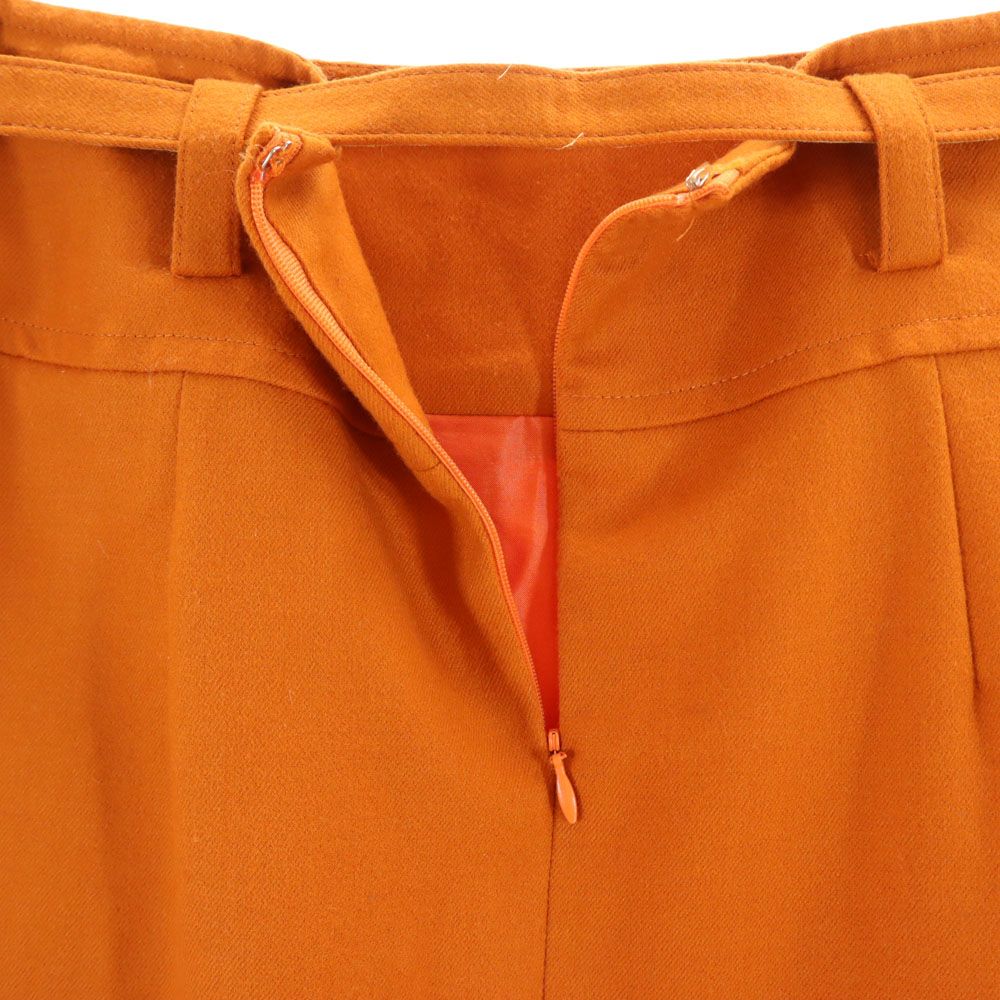 MICHAEL MICHAEL KORS マイケルマイケルコース 日本製 ウールブレンド ミディ丈 スカート 4 オレンジ レディース