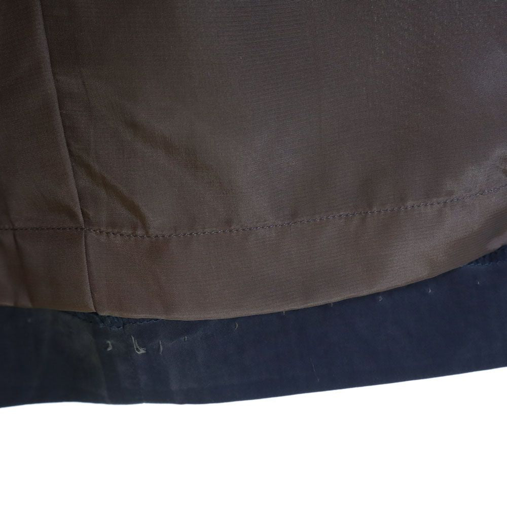 Emporio Armani エンポリオアルマーニ イタリア製 シルク100% ミディ丈 スカート 42 ネイビー レディース