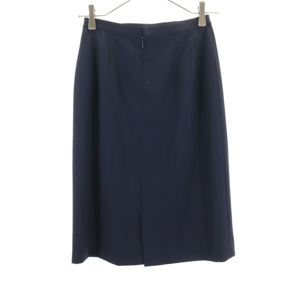 Burberrys バーバリーズ 90s 三陽商会 ウール オールド ミディ丈 タイトスカート 7 ネイビー レディース