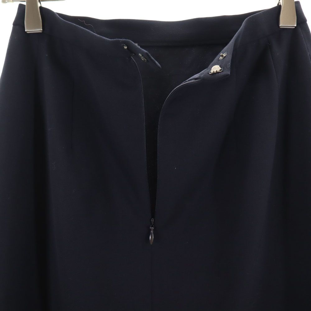 Burberrys バーバリーズ 90s 三陽商会 ウール オールド ミディ丈 タイトスカート 7 ネイビー レディース