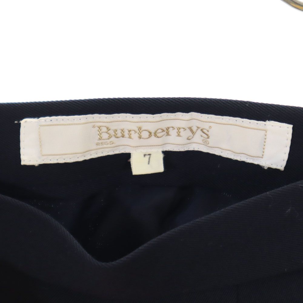 Burberrys バーバリーズ 90s 三陽商会 ウール オールド ミディ丈 タイトスカート 7 ネイビー レディース