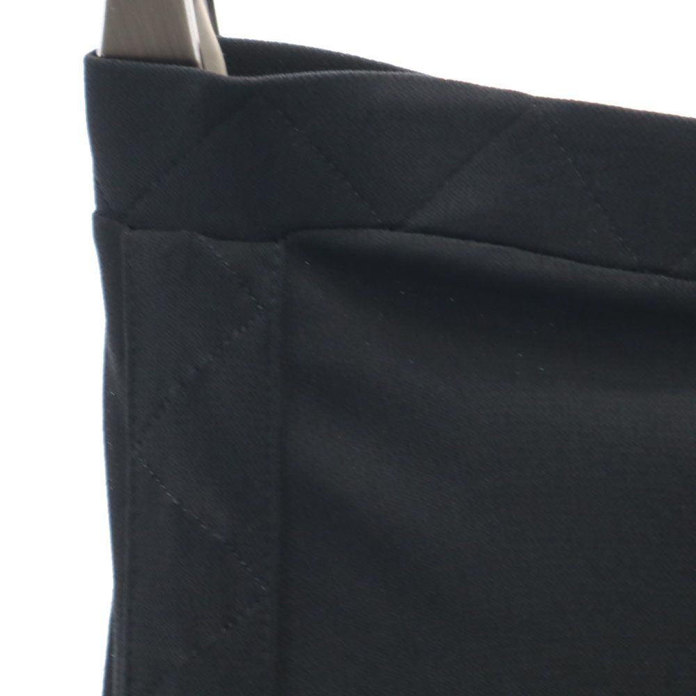 イヴサンローラン イタリア製 ミディ丈 デザイン スカート M ブラック YVES SAINT LAURENT レディース