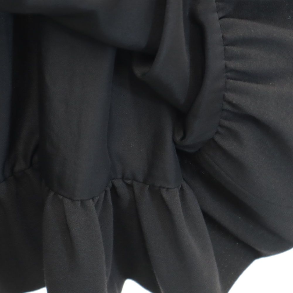 MAX MARA マックスマーラ イタリア製 ウールブレンド ミモレ丈 プリーツスカート 44 グレー サイドジップ レディース