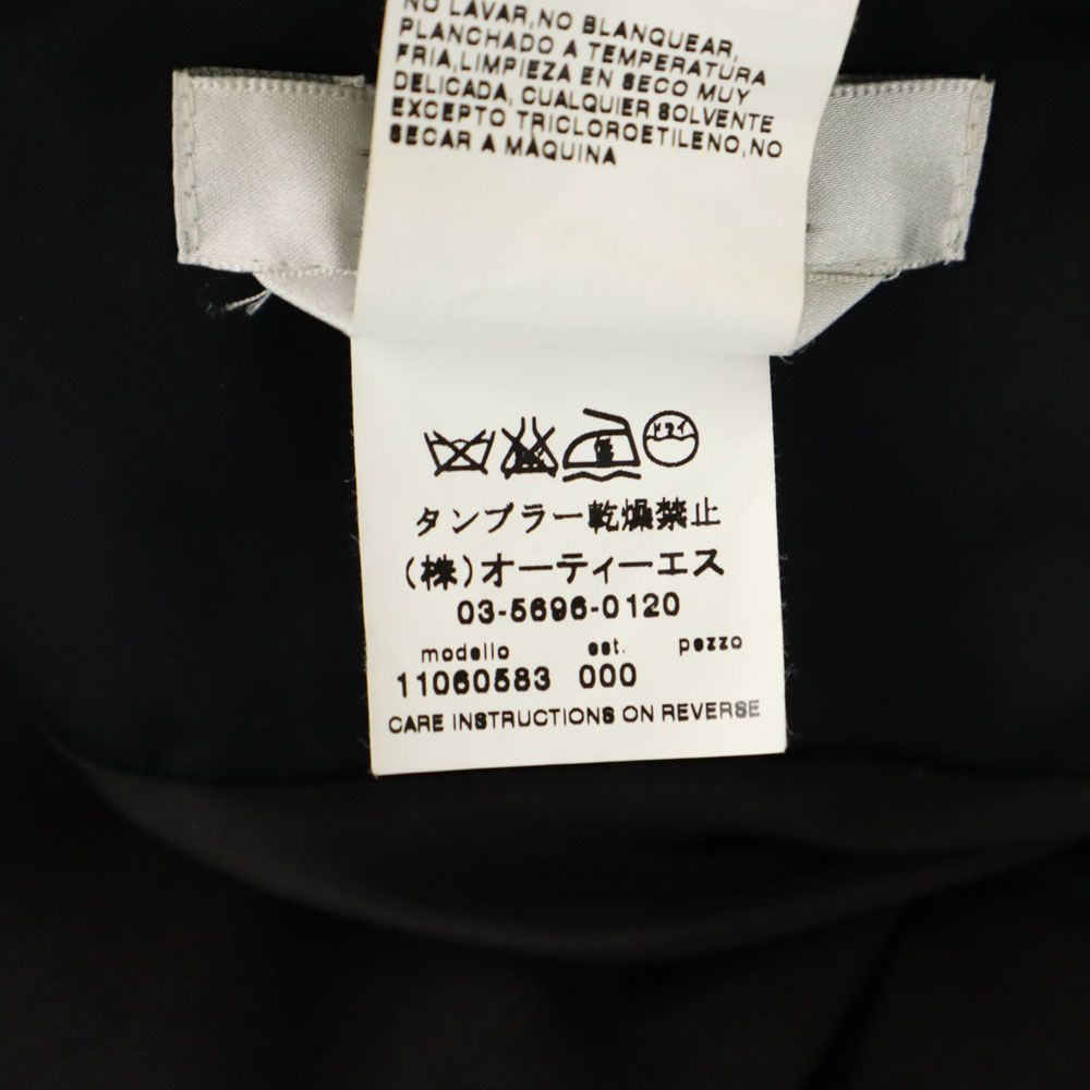 MAX MARA マックスマーラ イタリア製 ウールブレンド ミモレ丈 プリーツスカート 44 グレー サイドジップ レディース