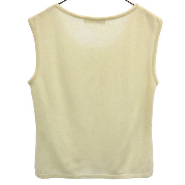 Rene INTERNATIONAL ルネインターナショナル ノースリーブ ニット 38 ホワイト セーター レディース