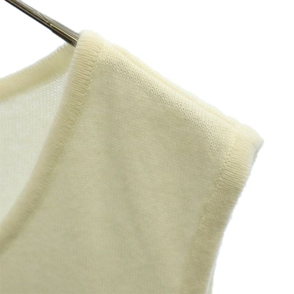 Rene INTERNATIONAL ルネインターナショナル ノースリーブ ニット 38 ホワイト セーター レディース