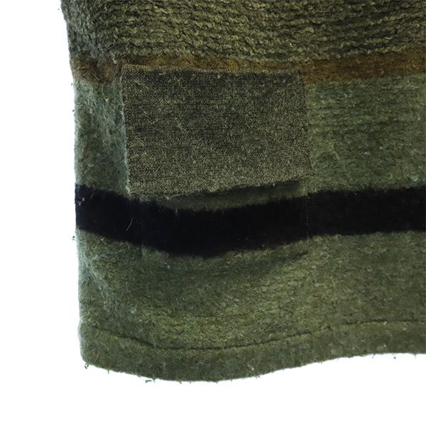 OPENING CEREMONY オープニングセレモニー ウールブレンド ボーダー 長袖 ニット S カーキ セーター レディース