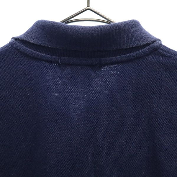 Polo by Ralph Lauren ポロバイラルフローレン ワンポイント刺繍 長袖 ポロシャツ 7 ネイビー 鹿の子地 キッズ