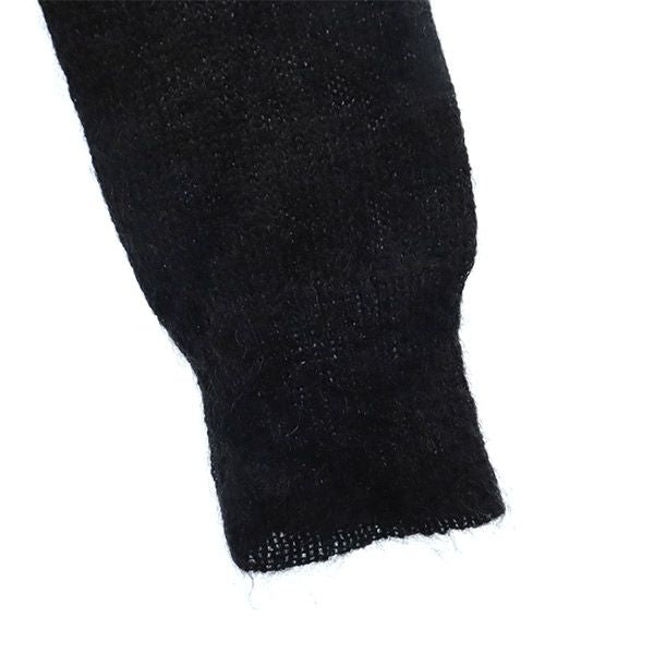 J.SABATINO ジェイサバティーノ ストライプ 長袖 ニットカーディガン 1 ブラック×ネイビー メンズ