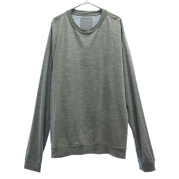 DUVETICA デュベティカ 日本製 ウール 長袖 Tシャツ グレー カットソー メンズ