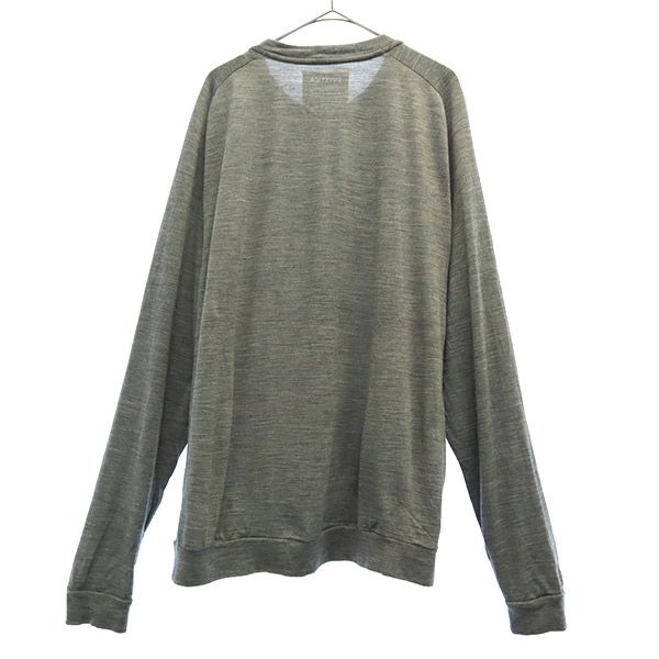 DUVETICA デュベティカ 日本製 ウール 長袖 Tシャツ グレー カットソー メンズ