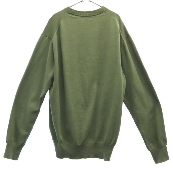 MAISON SPECIAL メゾン スペシャル 長袖 コットン ニット 48 グリーン メンズ