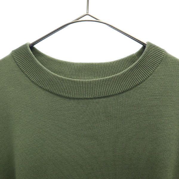 MAISON SPECIAL メゾン スペシャル 長袖 コットン ニット 48 グリーン メンズ