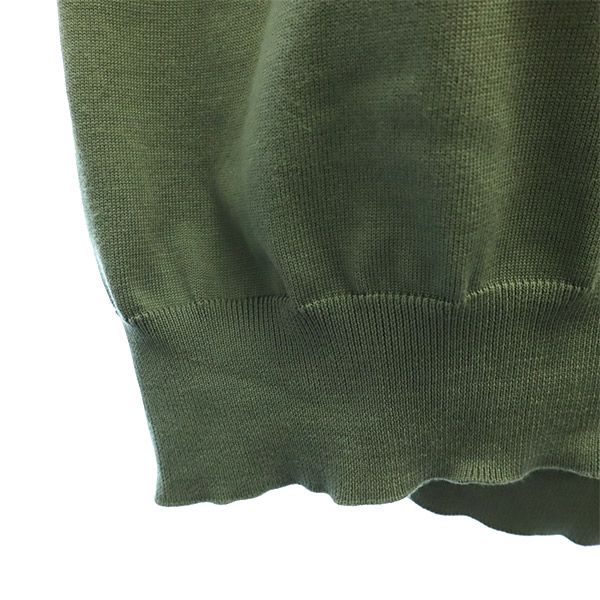 MAISON SPECIAL メゾン スペシャル 長袖 コットン ニット 48 グリーン メンズ