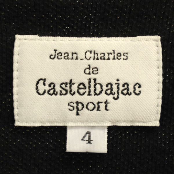CASTELBAJAC SPORT カステルバジャック スポーツ ワッペン 長袖 ポロシャツ 4 ベージュ 鹿の子地 メンズ