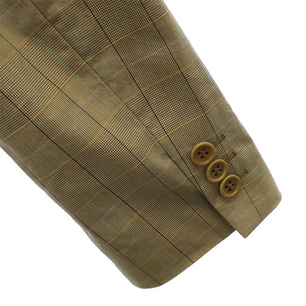 Paul Smith BLACK ポールスミスブラック チェック柄 テーラードジャケット 40 ベージュ系 レディース