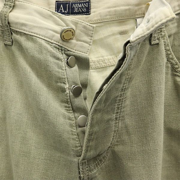 ARMANI JEANS アルマーニジーンズ デニムショートパンツ W30 ブルー ボタンフライ メンズ