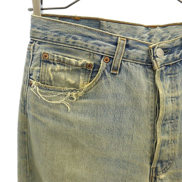 Levi's リーバイス 90s 501 デニムショートパンツ W33 ブルー ボタンフライ メンズ