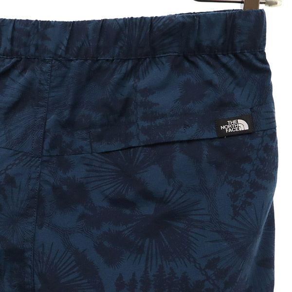THE NORTH FACE ザノースフェイス NBW41745 総柄 クライミング アウトドアショートパンツ S ネイビー ナイロン レディース
